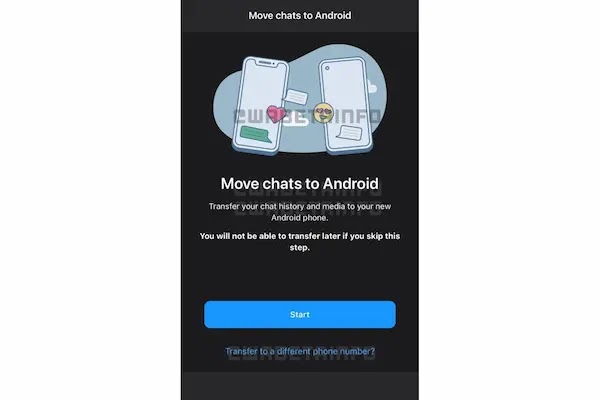 WhatsApp يعمل على أداة لنقل محفوظات الدردشة بين Android و iPhone عند تغيير أرقام الهاتف